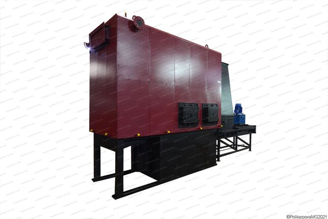 Котел на опилках 1450 кВт твердотопливный